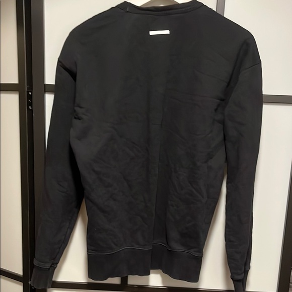 Zara Soar High Sky Black Crewneck Sweater with Graphic Design Men's Size Medium - Picture 7 of 8